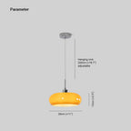 Charlotte Suspension Dôme Moderne Verre. Blanc/Orange. Salle de Bain - Neutralighting
