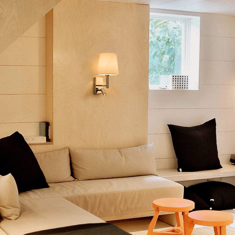 Ritta Décoratif Intérieur Applique Murale Métal Tissu Chambre à Coucher Salon - Neutralighting