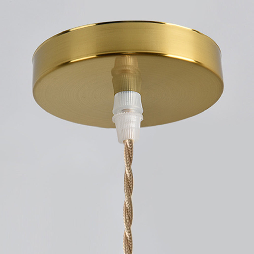 Valentina Luminaires Suspensions Art Deco Floral Vintage Métal/Verre Doré/Clair Salon/Chambre à Coucher - Neutralighting