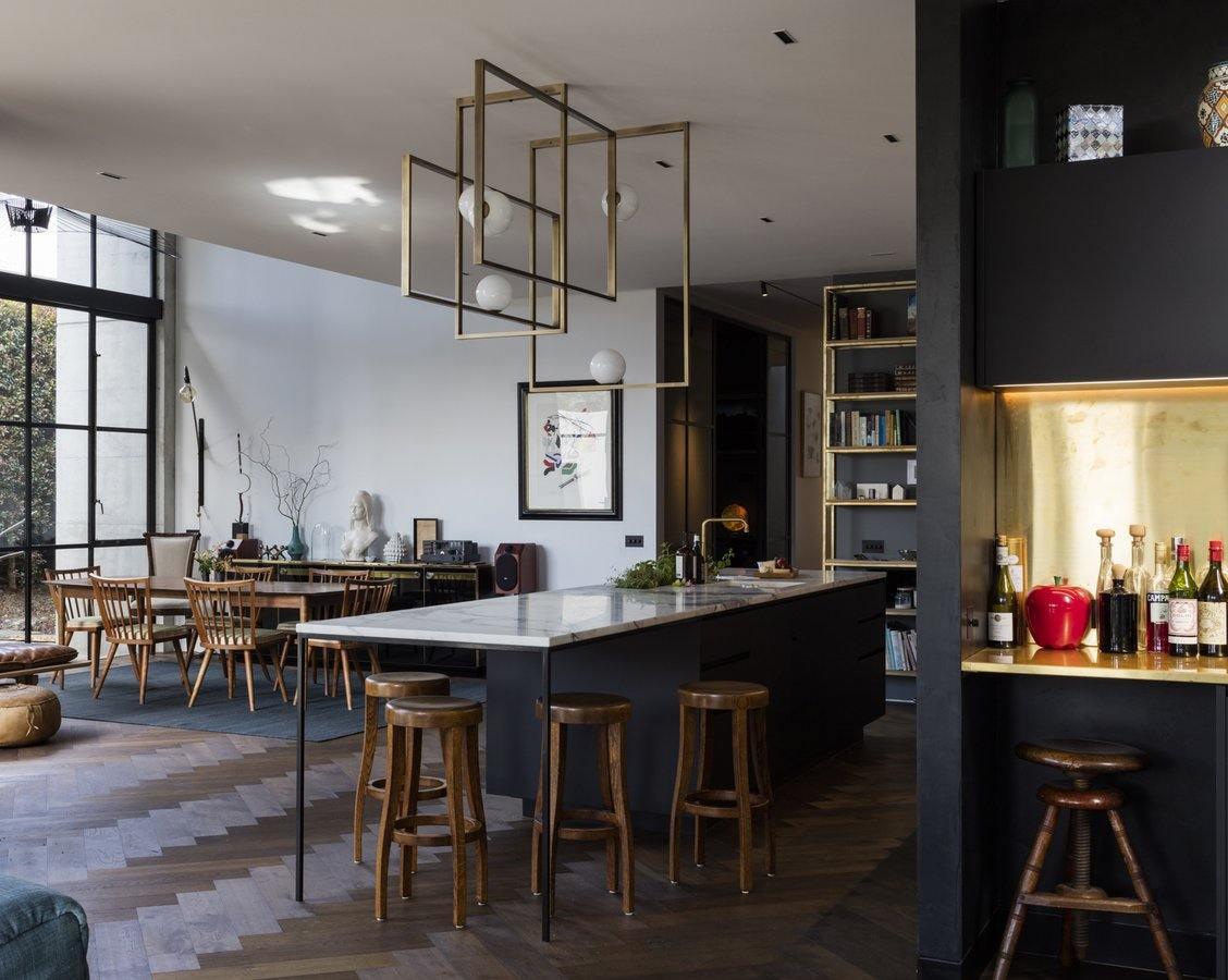 Lustra Chandelier Mondrian en Verre et Laiton Moderne - Neutralighting