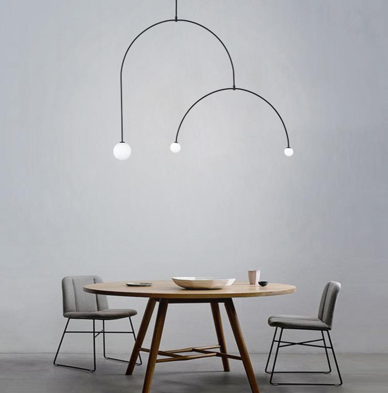 Lustra Chandelier Mobile Noir Minimaliste - Neutralighting