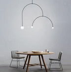 Lustra Chandelier Mobile Noir Minimaliste - Neutralighting
