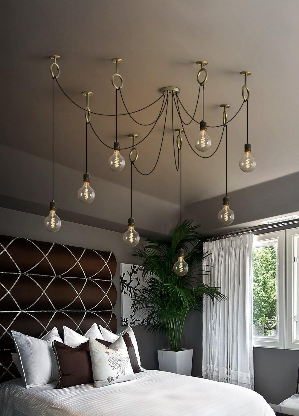 Lustra Chandelier Industrial Spider Bulb Hanging - Neutralighting