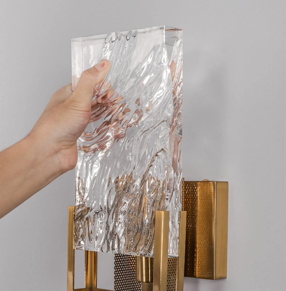 Ivenen Applique Murale Art Élégance Unique Cristal de Glace - Neutralighting