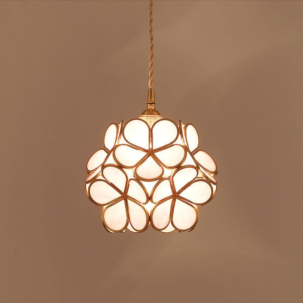 Lustra Suspension en Verre en Forme de Pétale pour Cuisine - Neutralighting
