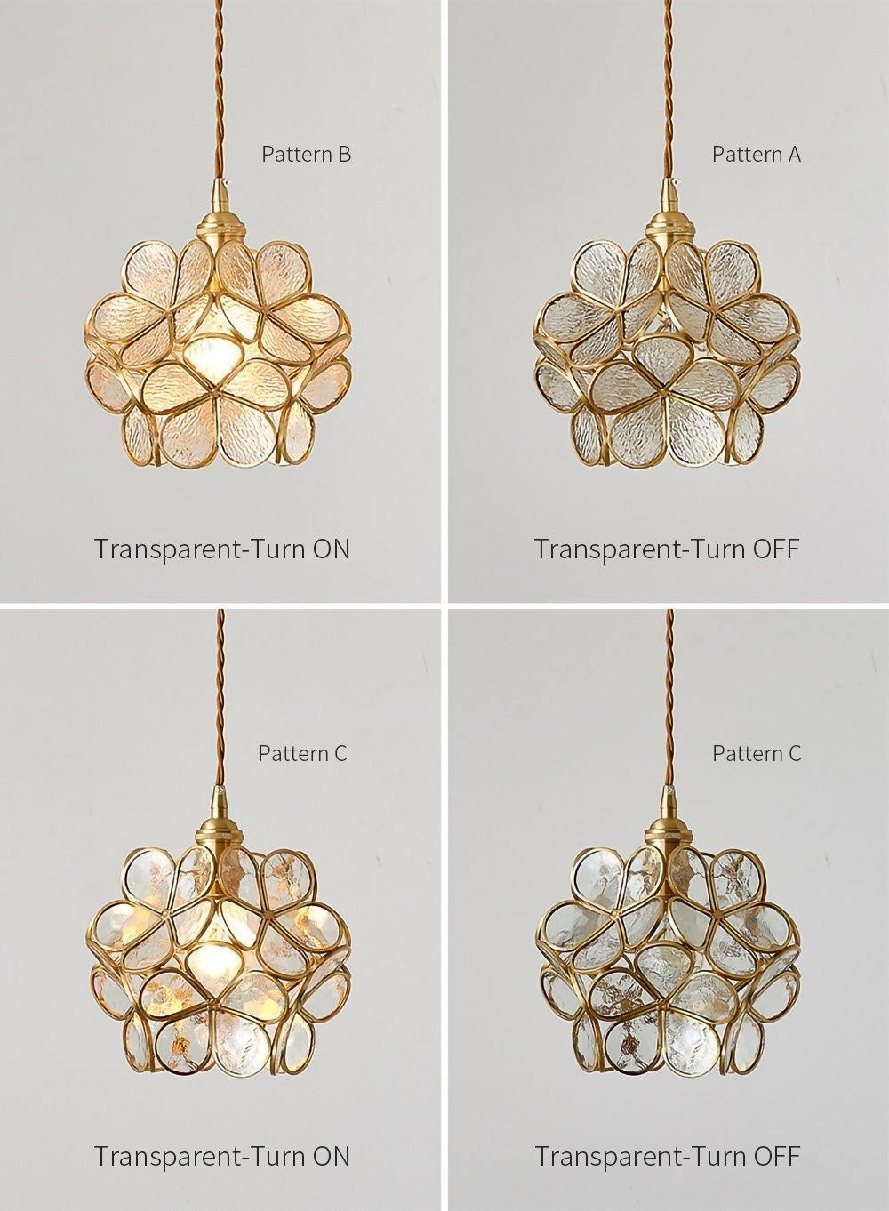 Lustra Suspension en Verre en Forme de Pétale pour Cuisine - Neutralighting