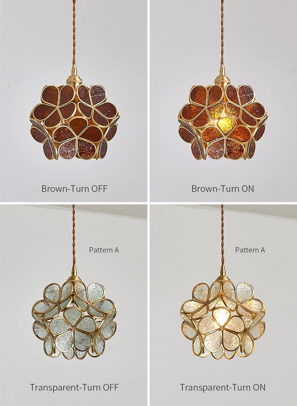 Lustra Suspension en Verre en Forme de Pétale pour Cuisine - Neutralighting