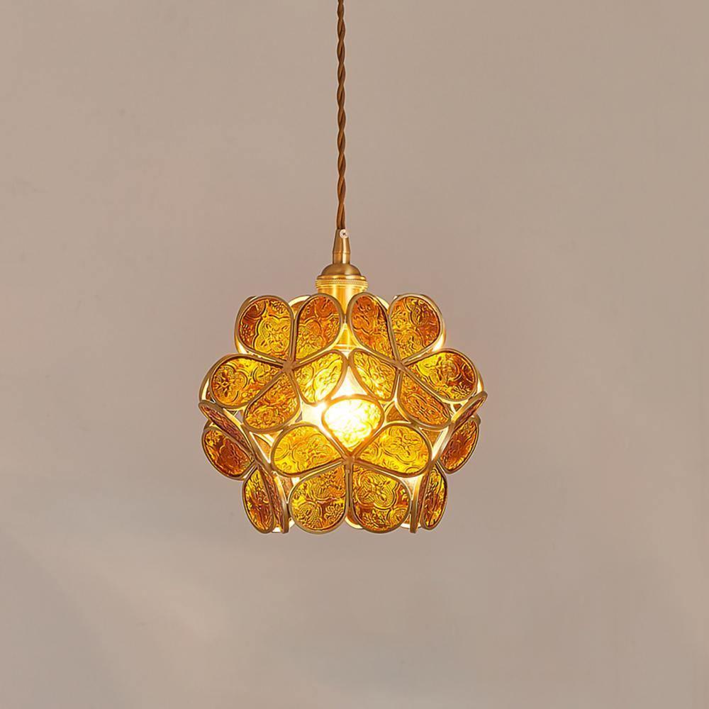 Lustra Suspension en Verre en Forme de Pétale pour Cuisine - Neutralighting