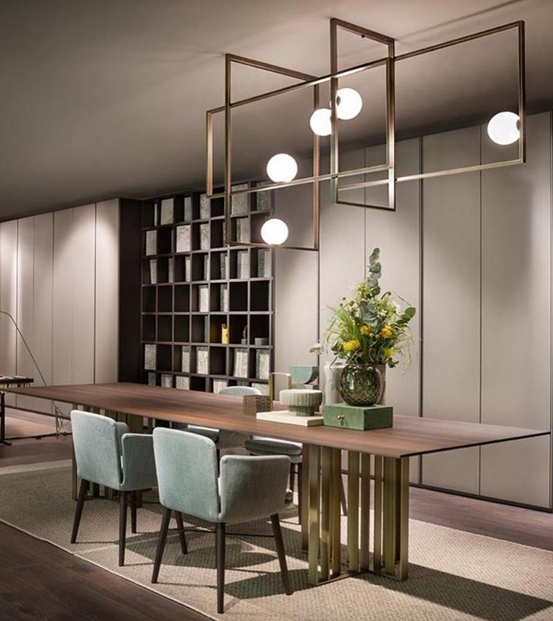 Lustra Chandelier Mondrian en Verre et Laiton Moderne - Neutralighting