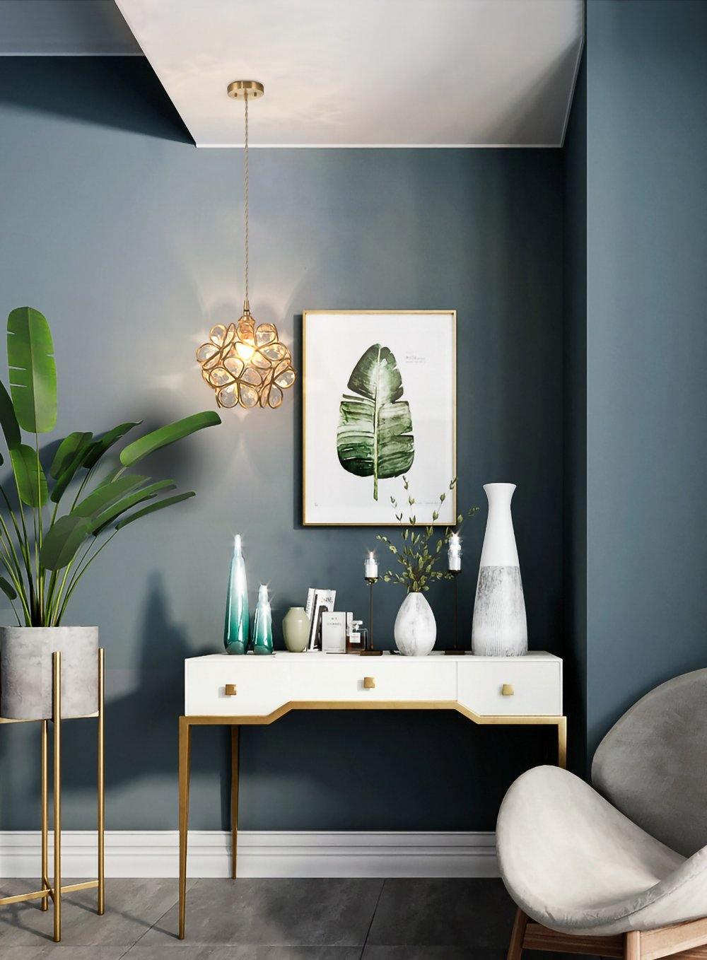 Lustra Suspension en Verre en Forme de Pétale pour Cuisine - Neutralighting