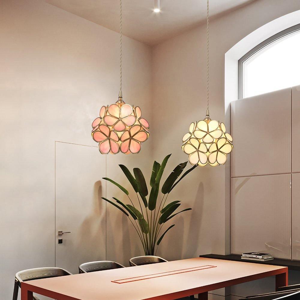 Lustra Suspension en Verre en Forme de Pétale pour Cuisine - Neutralighting
