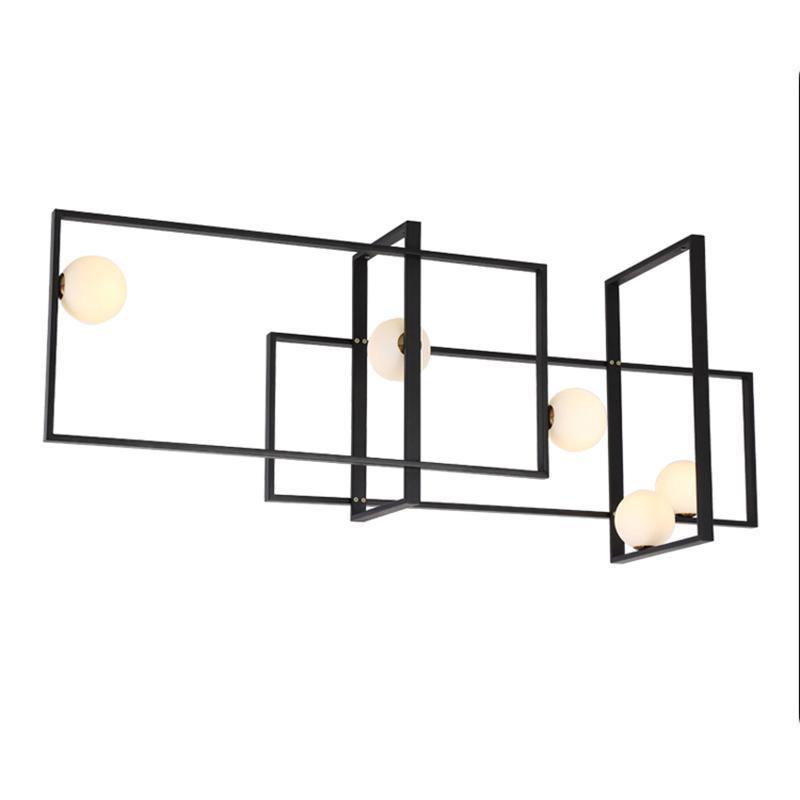 Lustra Chandelier Mondrian en Verre et Laiton Moderne - Neutralighting