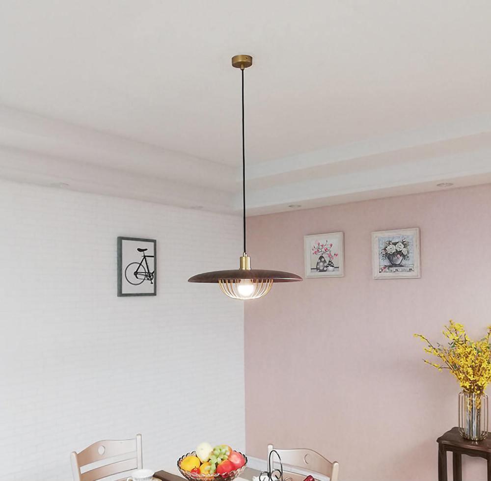 Elanora Wood Retro Vintage Pendant Lamp - Neutralighting