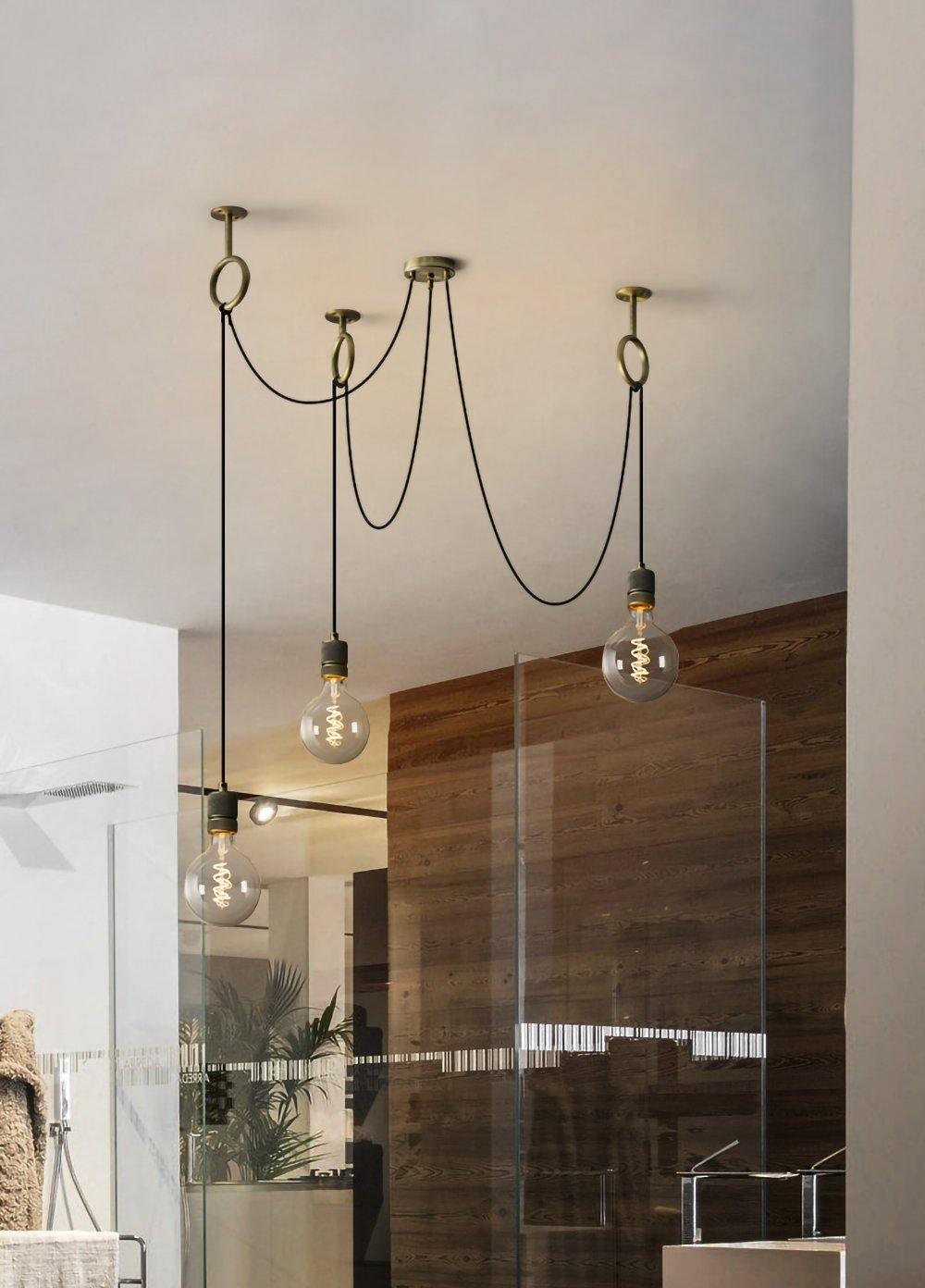Lustra Chandelier Industrial Spider Bulb Hanging - Neutralighting
