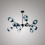 Valentina Suspension Multi Retro, Metal/Verre, Noir/Or, Chambre - Neutralighting