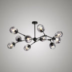 Valentina Suspension Multi Retro, Metal/Verre, Noir/Or, Chambre - Neutralighting