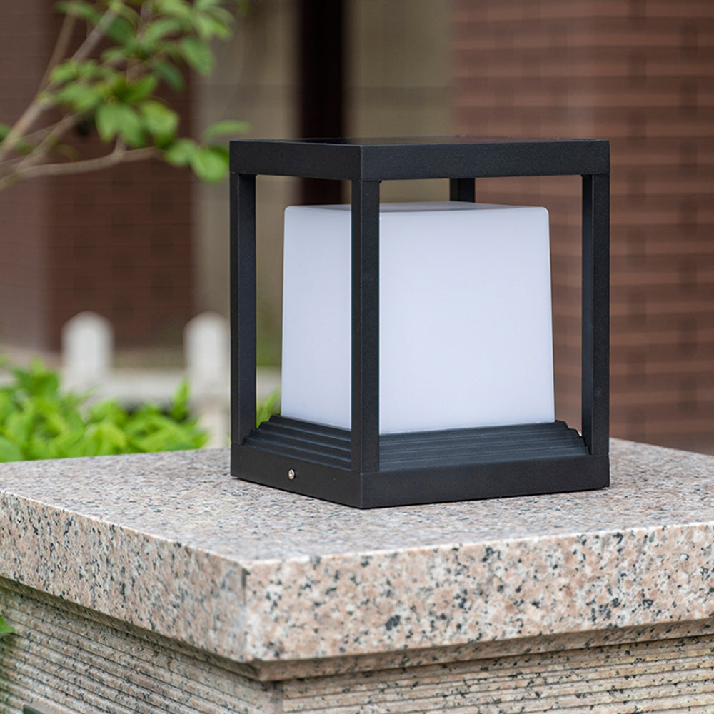 Ray Lampe Solaire Pilier Moderne, Métal, Noir, Allée - Neutralighting