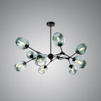 Valentina Suspension Multi Retro, Metal/Verre, Noir/Or, Chambre - Neutralighting