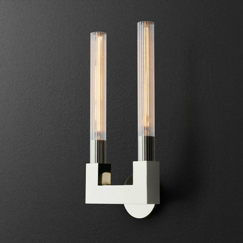 Arisha Nordique Métal Verre Intérieur Applique Murale Chambre à Coucher - Neutralighting