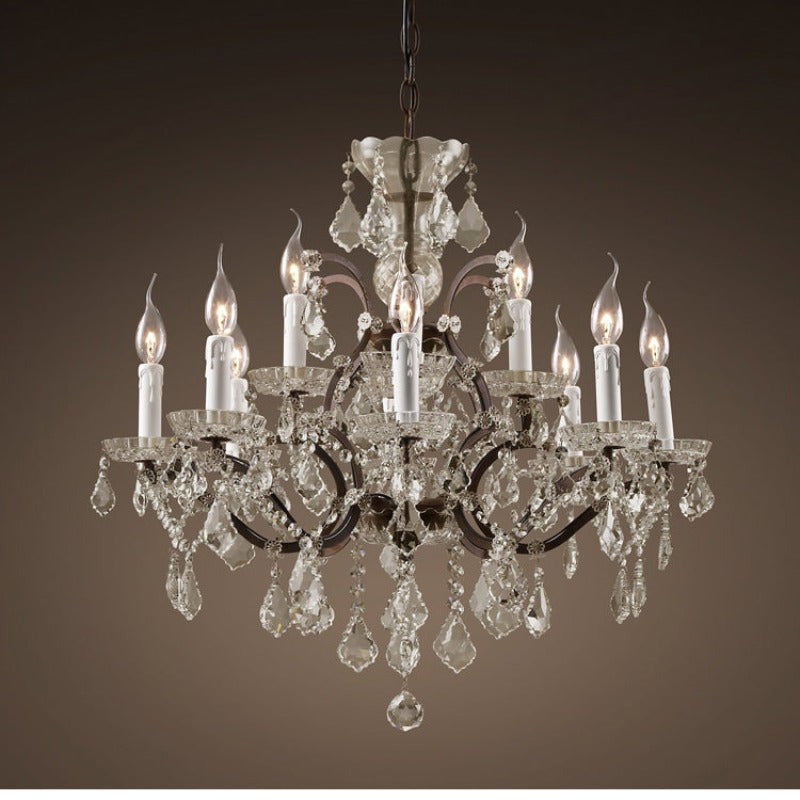 Silva Lustre décoratif Moderne, Métal/Cristal, Rouille, Salon - Neutralighting
