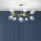 Valentina Suspension Multi Retro, Metal/Verre, Noir/Or, Chambre - Neutralighting