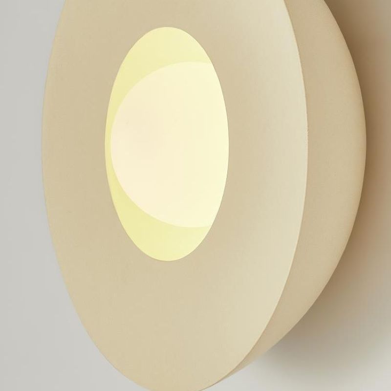 Arisha Moderne LED Intérieur Applique Murale Café Laiteux Verre Salon - Neutralighting