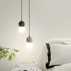 Kessie Luminaires Suspensions Globe Moderne Pierre/Verre Rose/Gris/Noir/Blanc Salon - Neutralighting