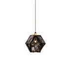 Valentina Polyèdre LED Suspension Métal Verre Cuisine Chambre à Coucher - Neutralighting