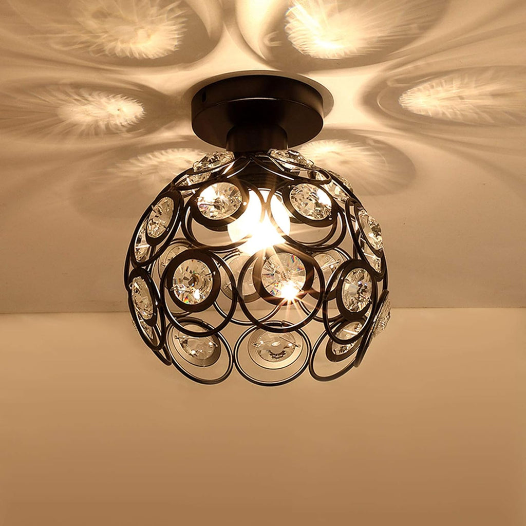 Arisha Moderne Plafonnier Métal Verre Chambre À Coucher - Neutralighting