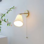 Arisha Moderne Tirer Cordon Métal Cerámique Intérieur Applique Murale Salon - Neutralighting