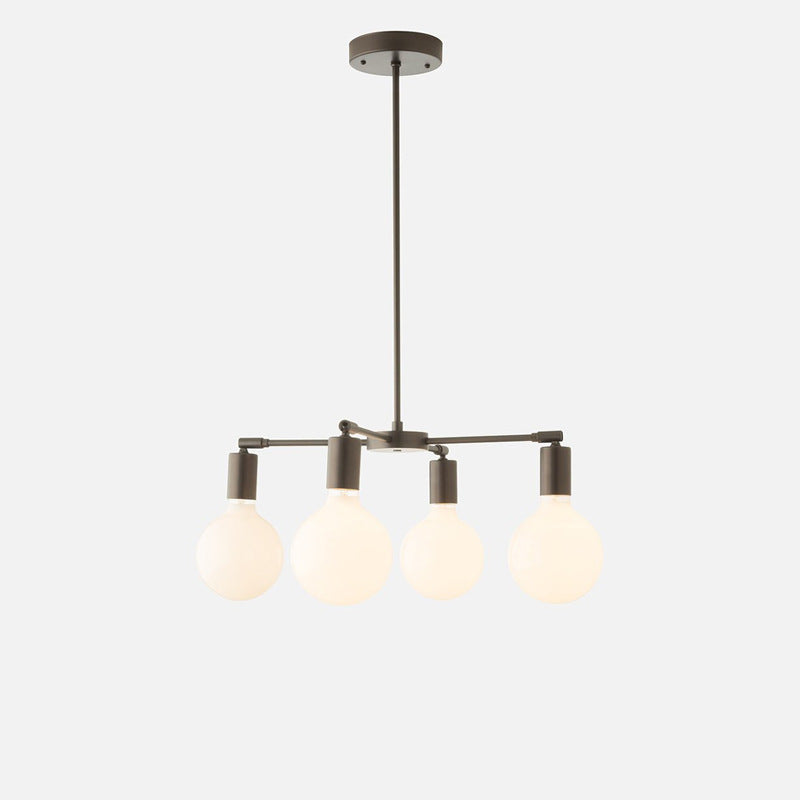 Valentina Moderne LED Métal Verre Lustre Chambre à Coucher - Neutralighting