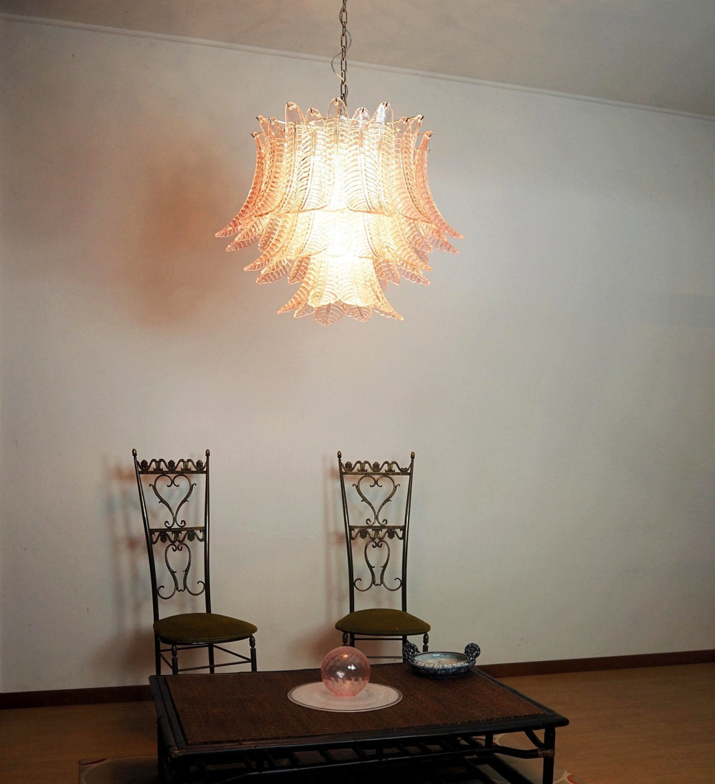 Aurora Lustre Rose Feuille Verre Superposé Gracieux Luxe - Neutralighting