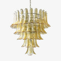 Aurora Chandelier en Verre Murano Pétales Ambre - Neutralighting