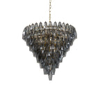 Aurora Lustre Rose Facetté Verre Superposé Vintage - Neutralighting