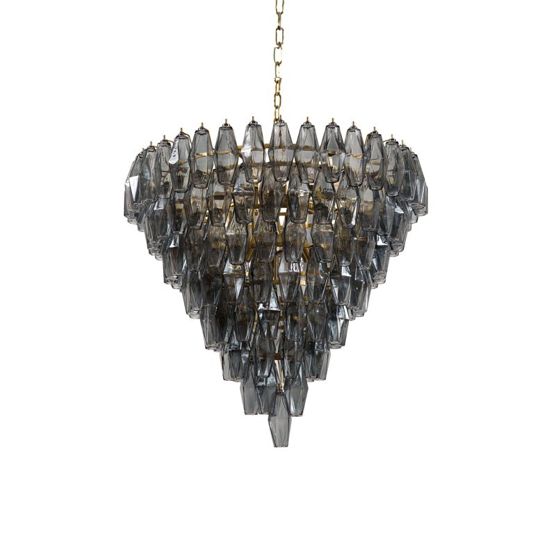 Aurora Lustre Rose Facetté Verre Superposé Vintage - Neutralighting