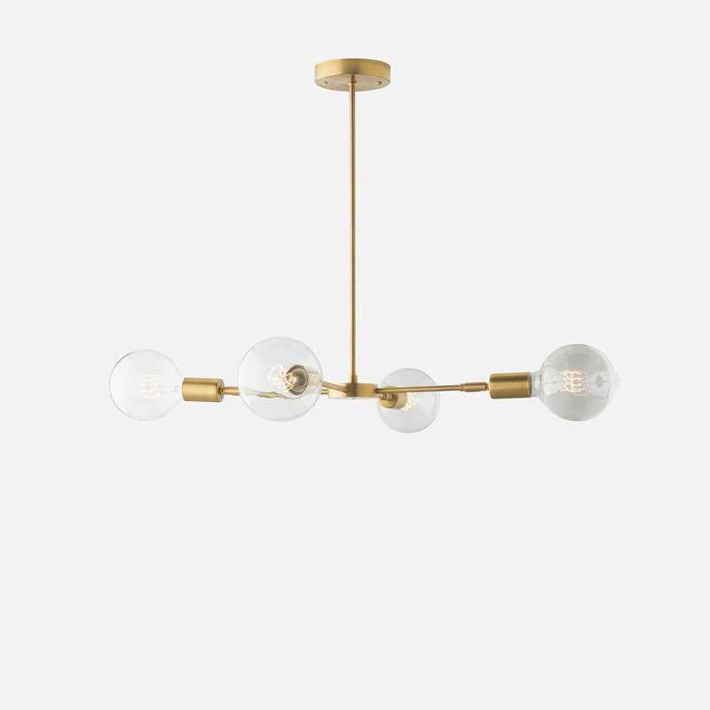 Valentina Moderne LED Métal Verre Lustre Chambre à Coucher - Neutralighting