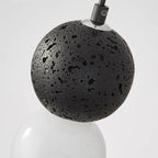 Kessie Luminaires Suspensions Globe Moderne Pierre/Verre Rose/Gris/Noir/Blanc Salon - Neutralighting