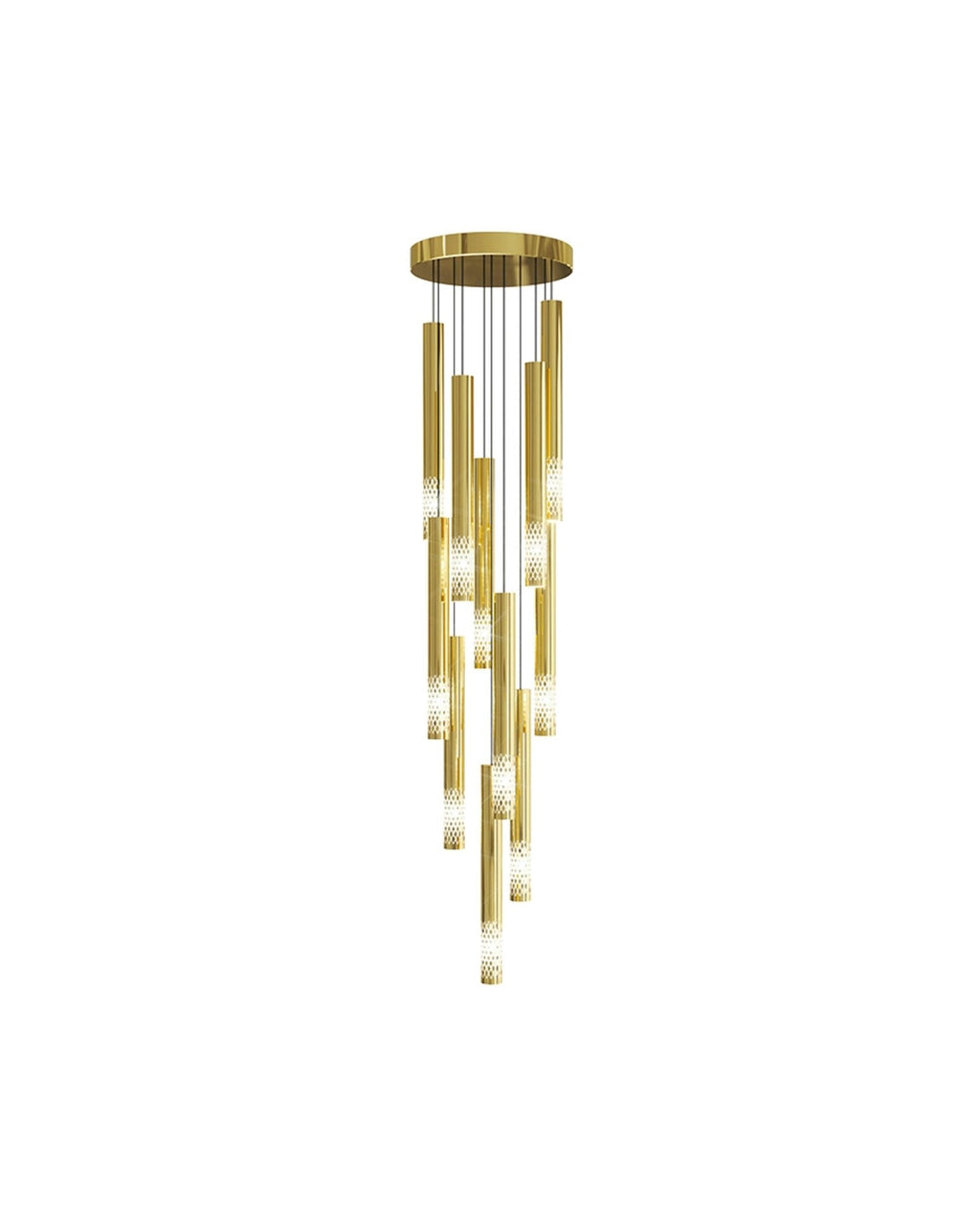 Ovynira Chandelier Tige en Or - Neutralighting