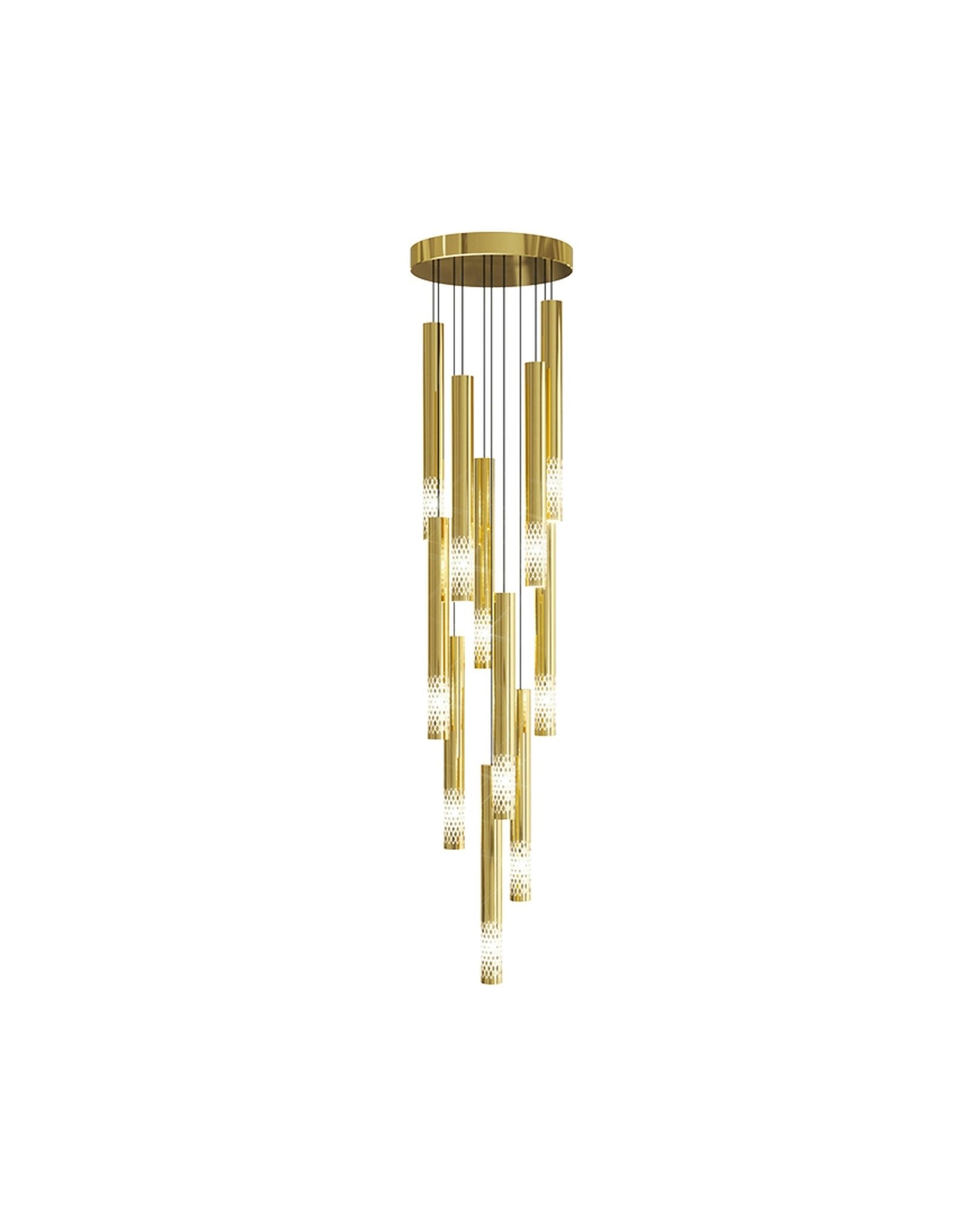 Ovynira Chandelier Tige en Or - Neutralighting