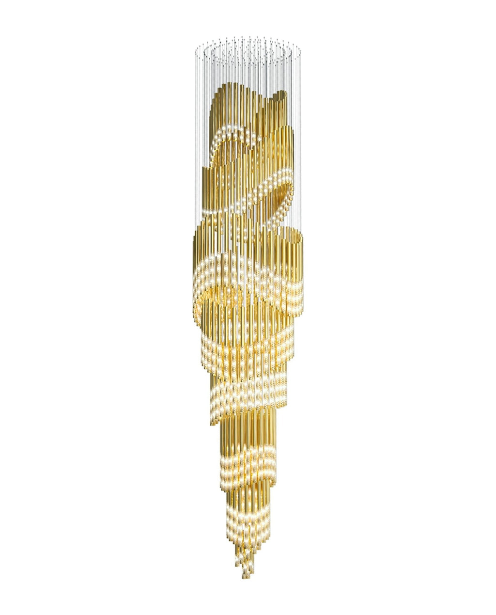 Ovynira Chandelier Tige en Or - Neutralighting