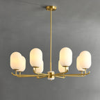 Valentina Nordique Métal Verre Lanterne Lustre Salon - Neutralighting