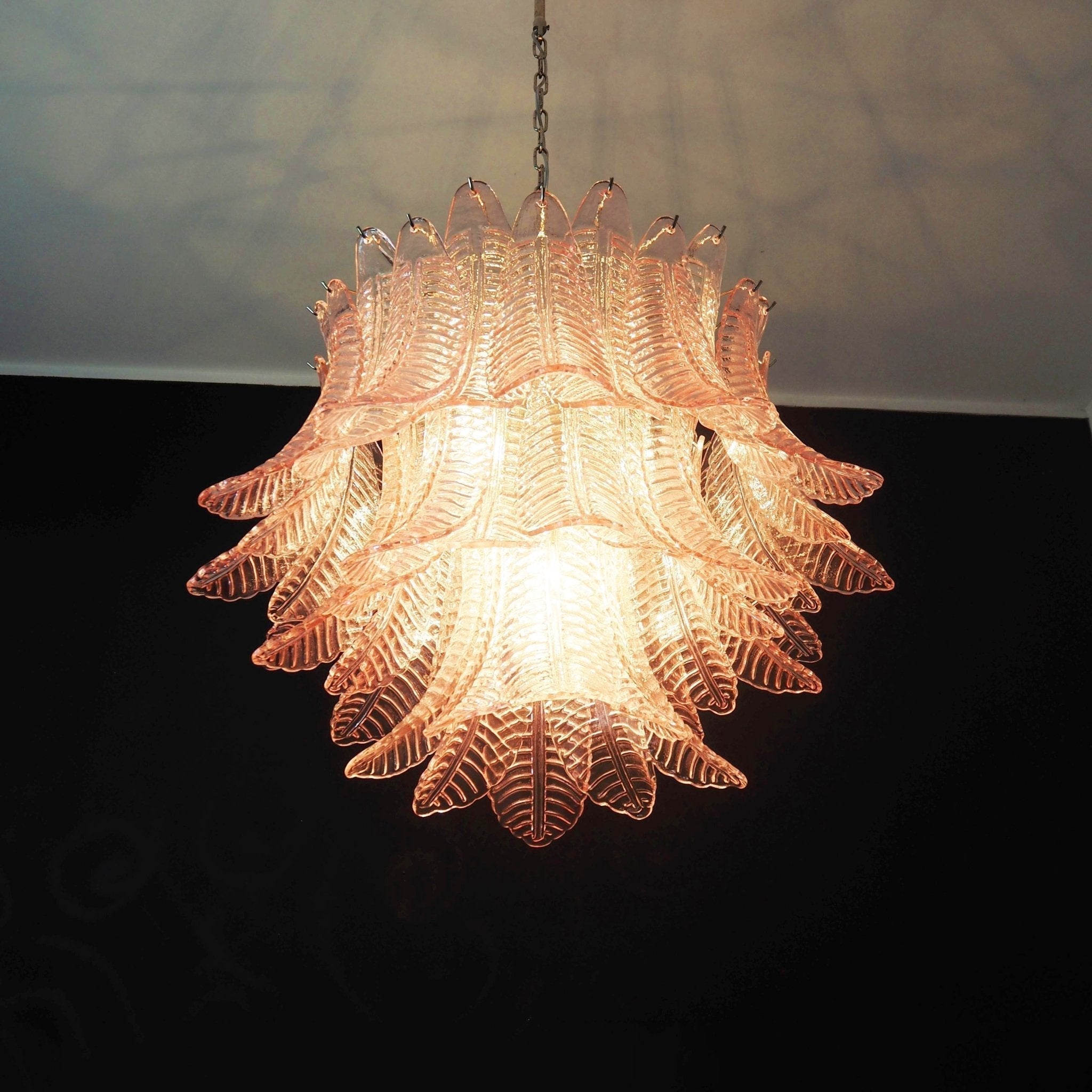 Aurora Lustre Rose Feuille Verre Superposé Gracieux Luxe - Neutralighting