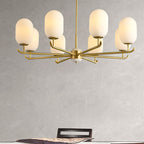 Valentina Nordique Métal Verre Lanterne Lustre Salon - Neutralighting