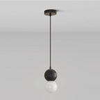 Kessie Luminaires Suspensions Globe Moderne Pierre/Verre Rose/Gris/Noir/Blanc Salon - Neutralighting