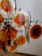 Aurora Chandelier Verre Murano Disque Mi-Siècle - Neutralighting