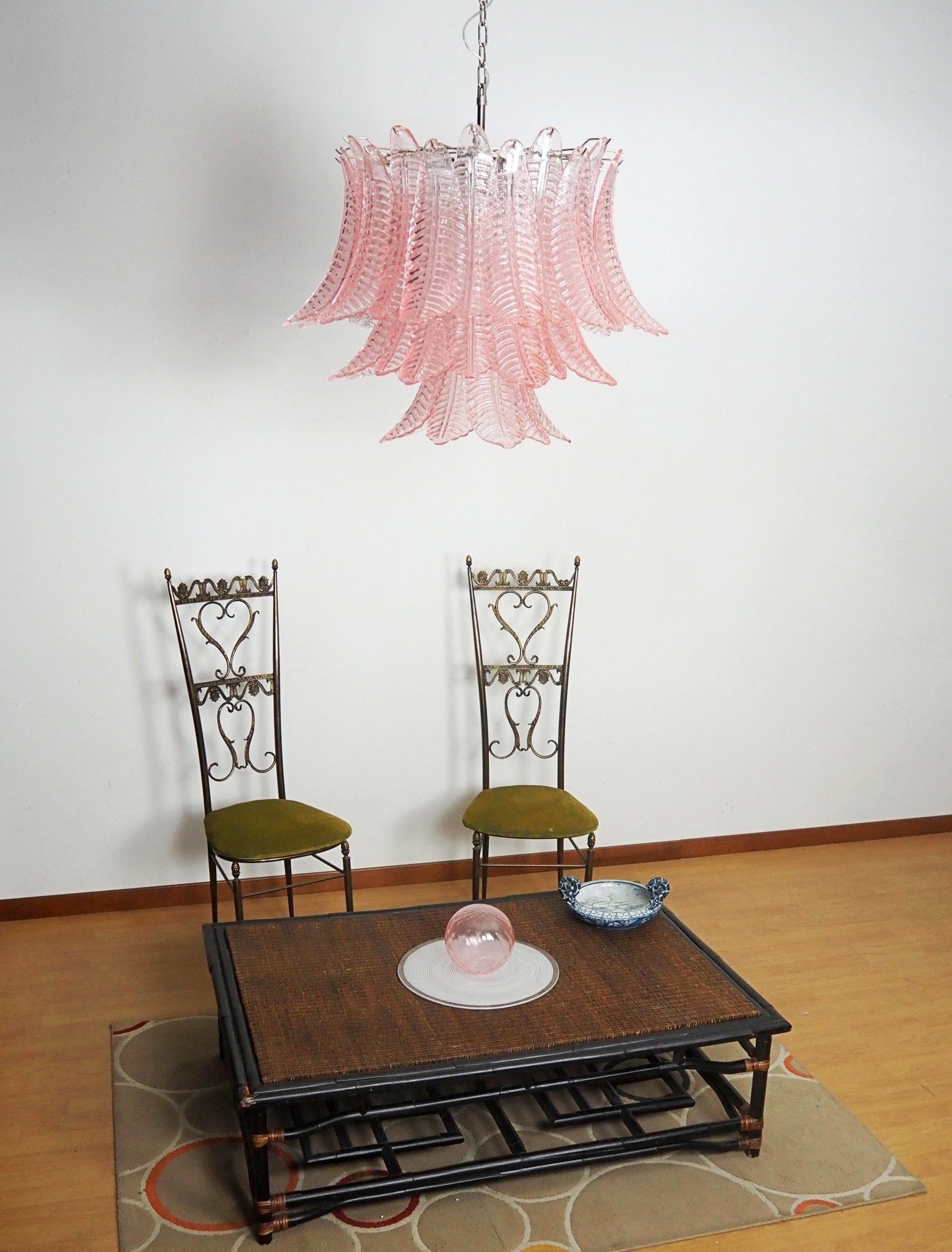 Aurora Lustre Rose Feuille Verre Superposé Gracieux Luxe - Neutralighting