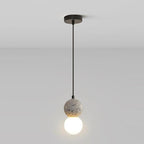 Kessie Luminaires Suspensions Globe Moderne Pierre/Verre Rose/Gris/Noir/Blanc Salon - Neutralighting