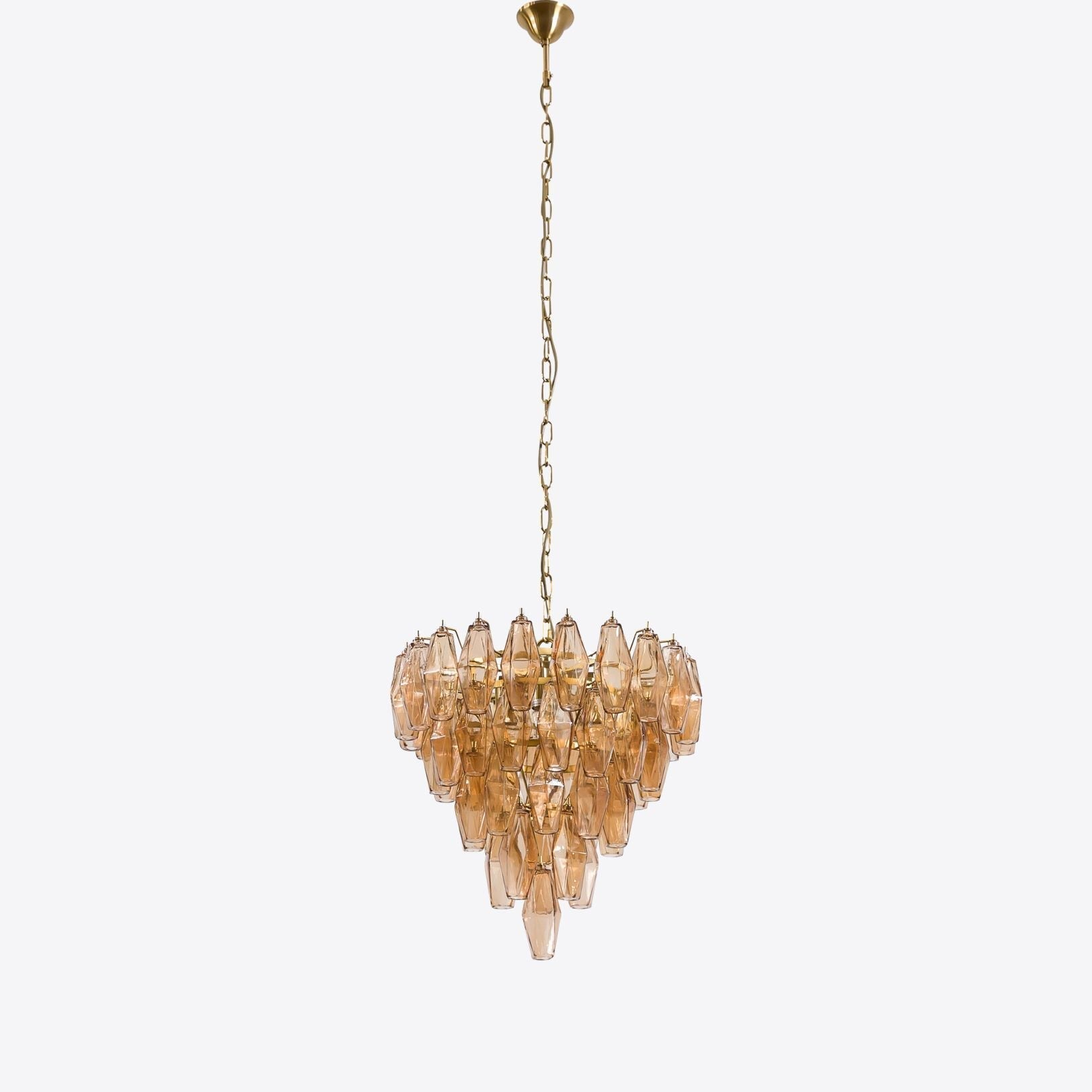 Aurora Lustre Rose Facetté Verre Superposé Vintage - Neutralighting