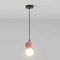 Kessie Luminaires Suspensions Globe Moderne Pierre/Verre Rose/Gris/Noir/Blanc Salon - Neutralighting