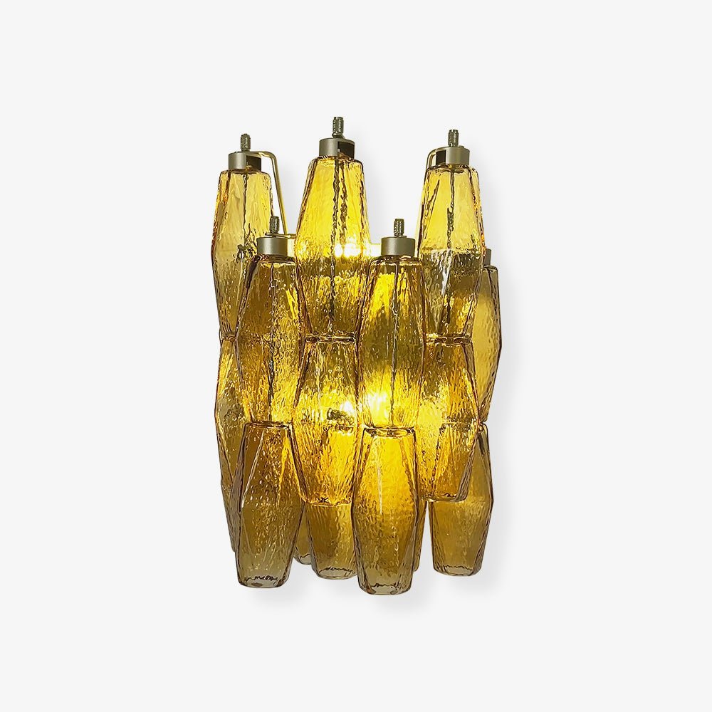 Aurora Applique Murale Ambre Losange Verre Chaleur - Neutralighting